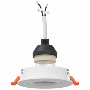 Spotlight 6 pcs Vit 9 x 9 x 2 cm Aluminium