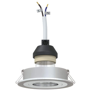 Spotlight 24 pcs Silver 9 x 9 x 2 cm Aluminium