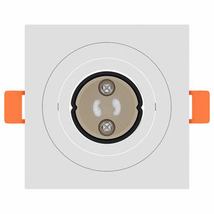 Spotlight 6 pcs Vit 9 x 9 x 2 cm Aluminium