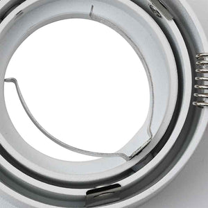 Spotlight 24 pcs Vit 9 x 9 x 2 cm Aluminium