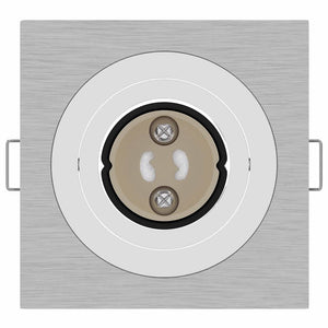 Spotlight 12 pcs Silver 9 x 9 x 2 cm Aluminium