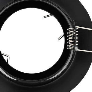 Spotlight 12 pcs Svart 9 x 9 x 2.5 cm Metall