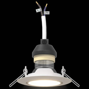 Spotlight 6 pcs Vit 9 x 9 x 2.5 cm Metall