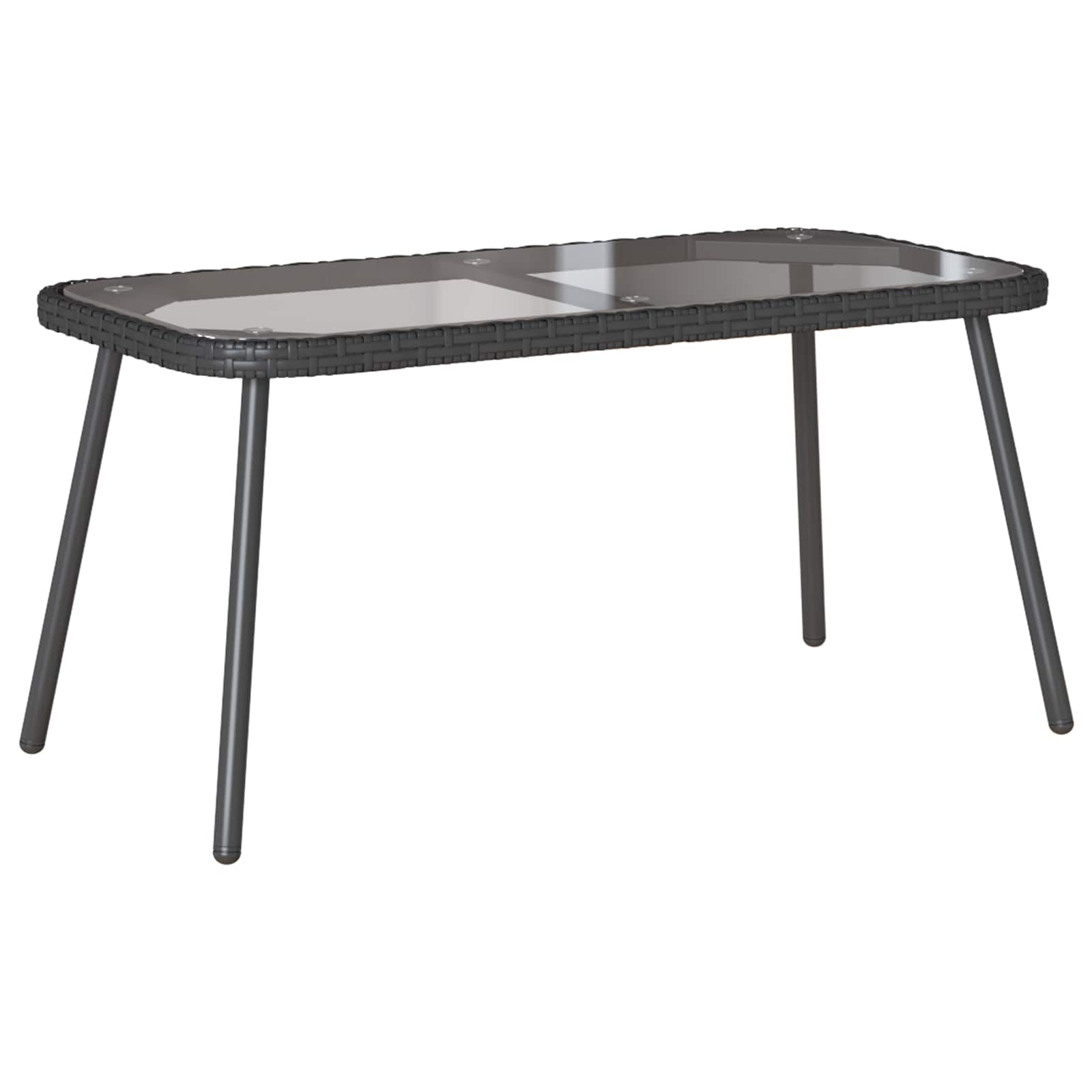 Kaffeebord Svart 90 x 45 x 43 cm konstrotting