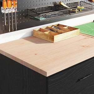 Garageskåp 2 delar svart konstruerat trä