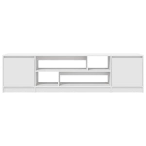 TV-bänk vit 188,5x41x50 cm konstruerat trä