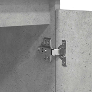 Skänk med lådor betonggrå 100,5x35x98,5 cm konstruerat trä