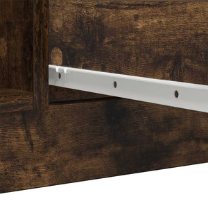 Skänk med lådor i rökt ek 100,5x35x98,5 cm konstruerat trä