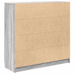 Skänk med lådor grå sonoma 100,5x35x98,5 cm konstruerat trä