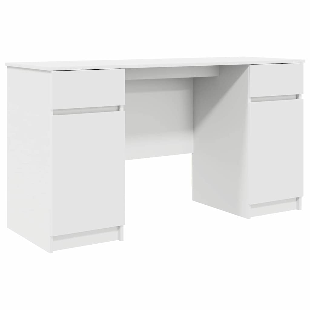 Skrivbord Vit Konstruerat trä 140 x 49 x 76 cm