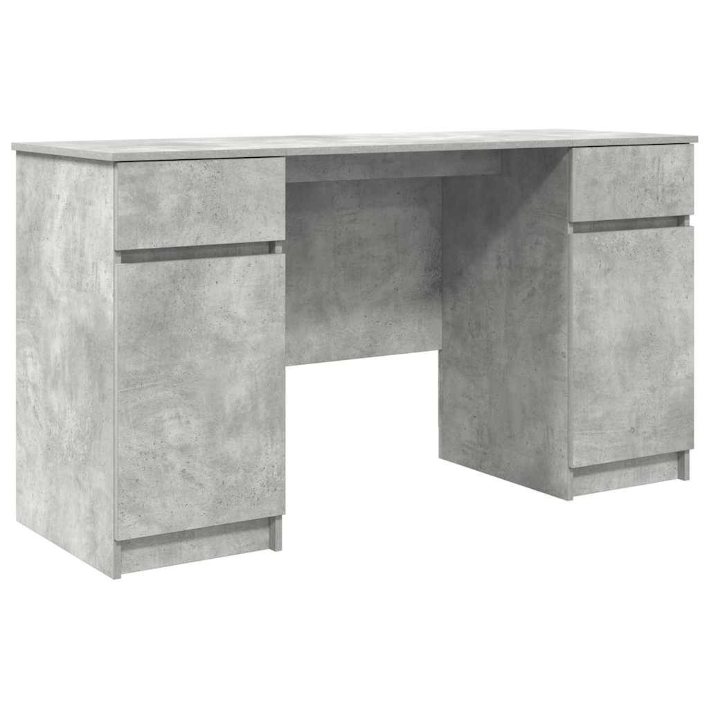 Skrivbord Betonggrå Konstruerat trä 140 x 49 x 76 cm