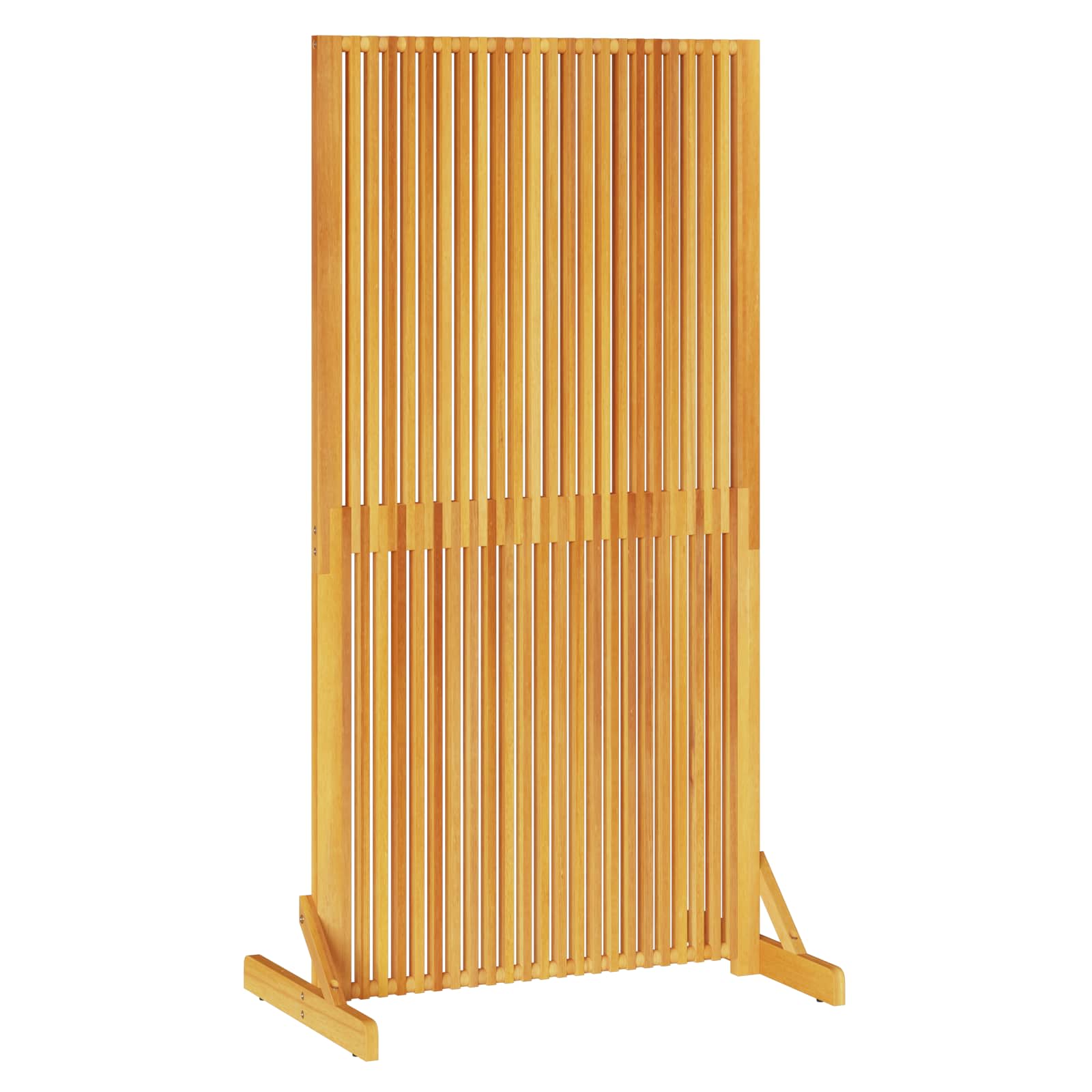 Avskärmningsskärm Brun 79,5 x 50 x 150 cm Massivt Akaciaträ