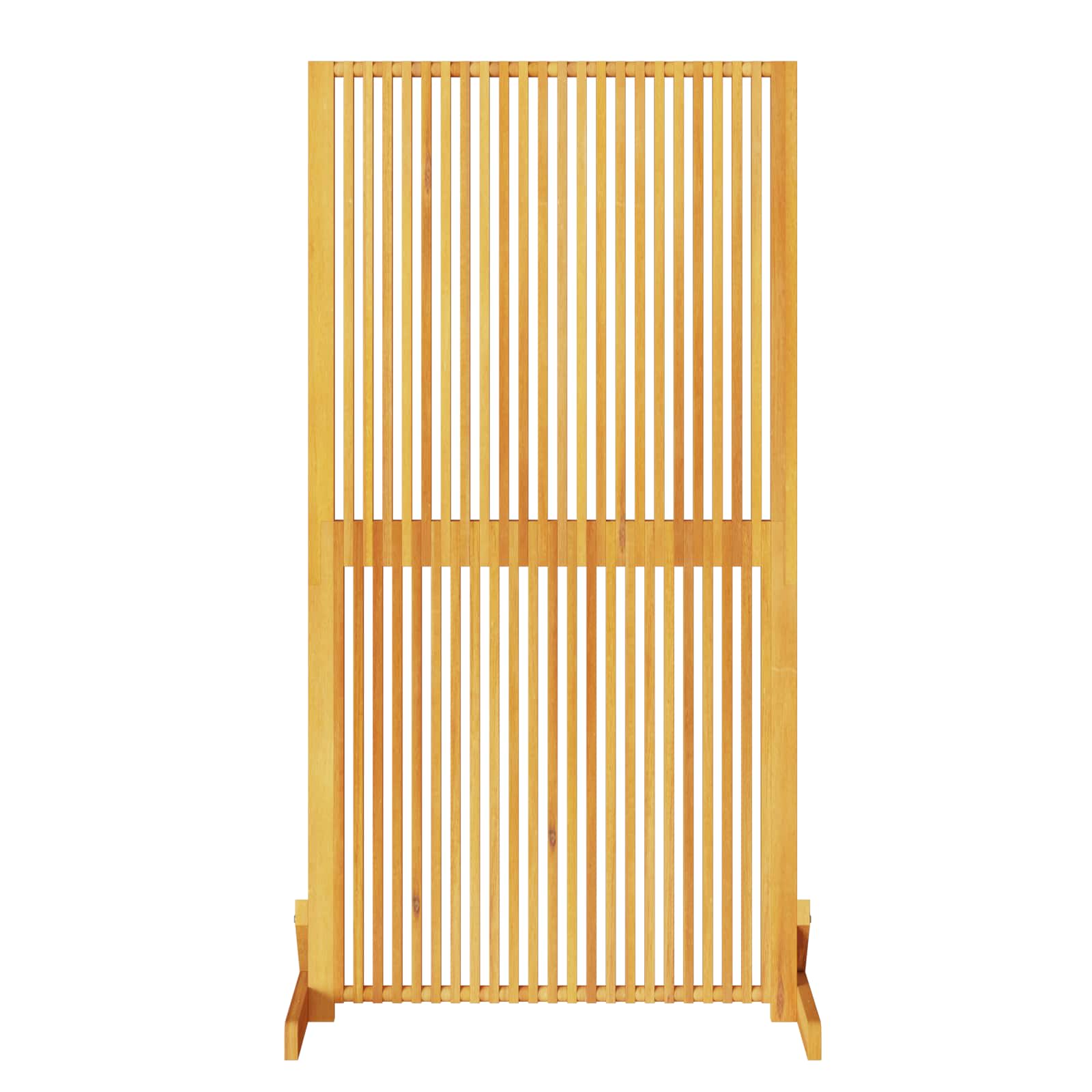 Avskärmningsskärm Brun 79,5 x 50 x 150 cm Massivt Akaciaträ