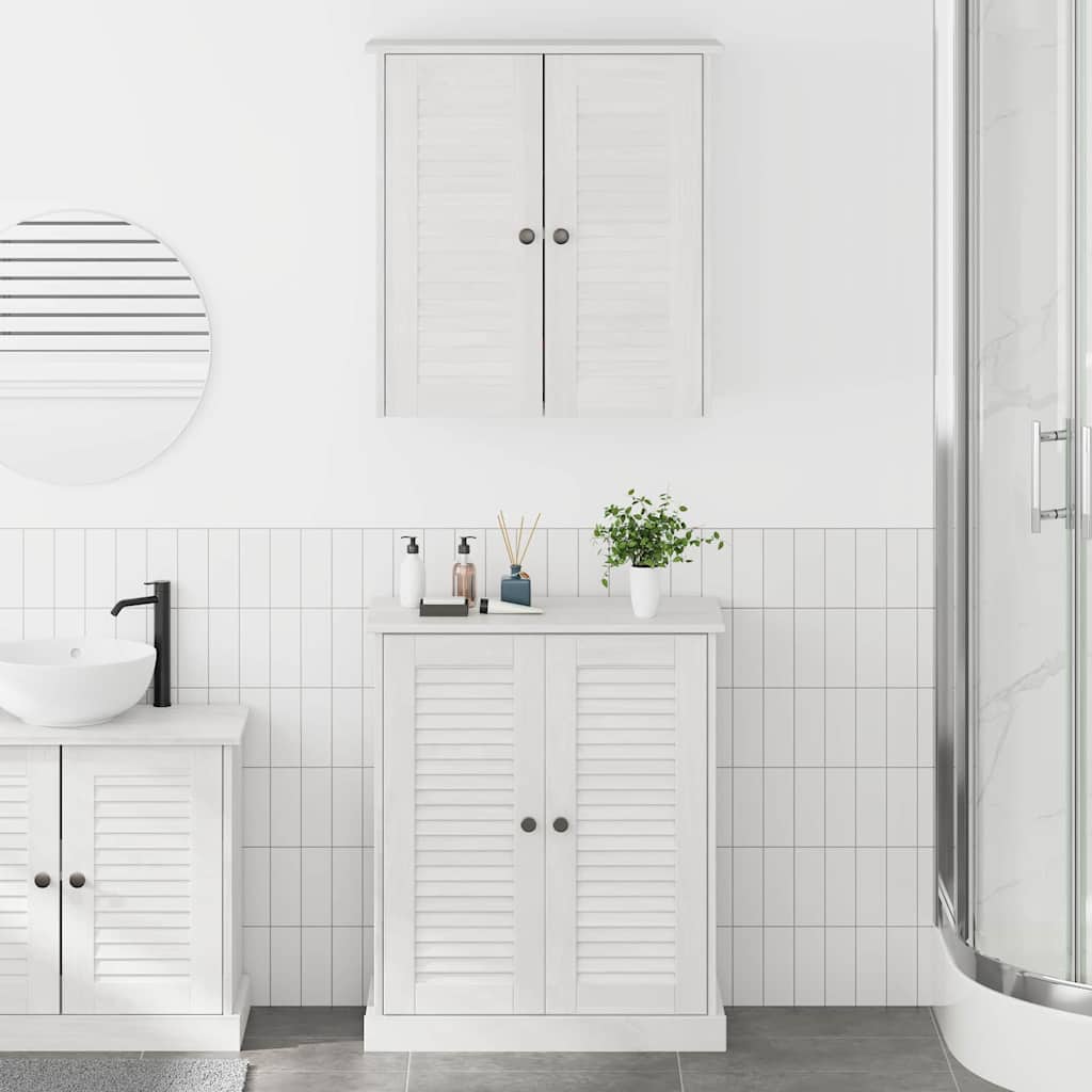 Badrumsmöbelset 2 pcs Vit och antikvit 67,5 x 34 x 80 cm