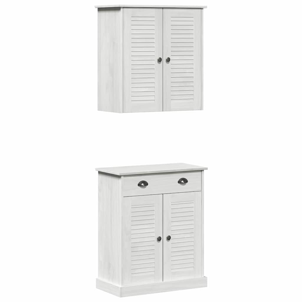 Badrumsmöbelset VIGO 2 pcs Vit och antikvit 67,5 x 34 x 80 cm