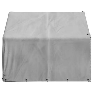 Hundkoja utomhus med överdrag 2x2x1,5 m galvaniserat stål