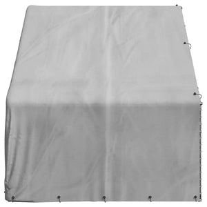 Hundkoja utomhus med överdrag 3x2x1,9 m galvaniserat stål