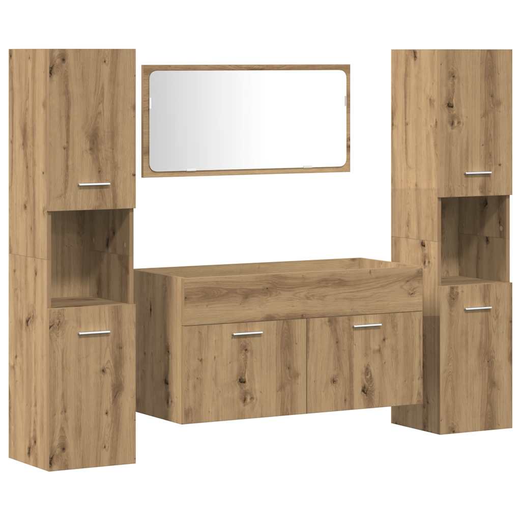 Badrumsmöbler set 4 delar artisan ek konstruerat trä