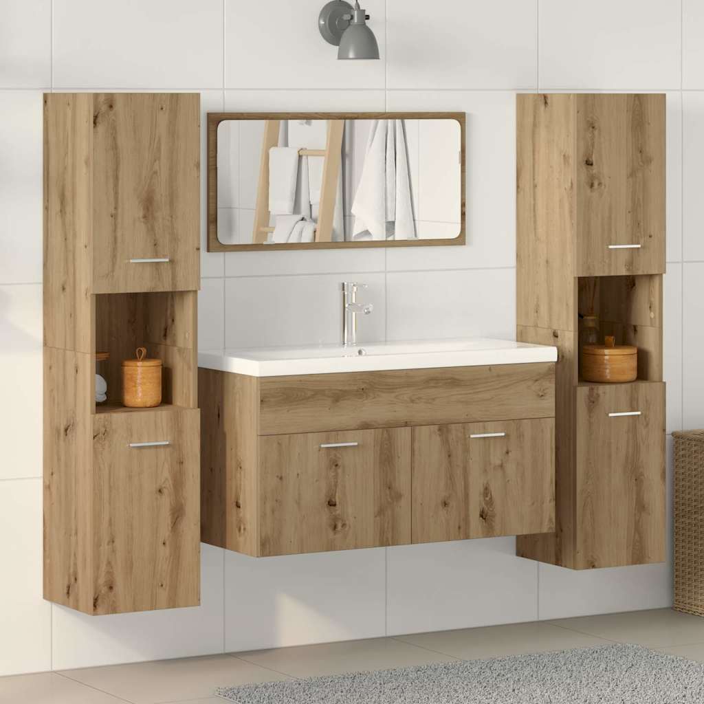 Badrumsmöbler set 4 delar artisan ek konstruerat trä