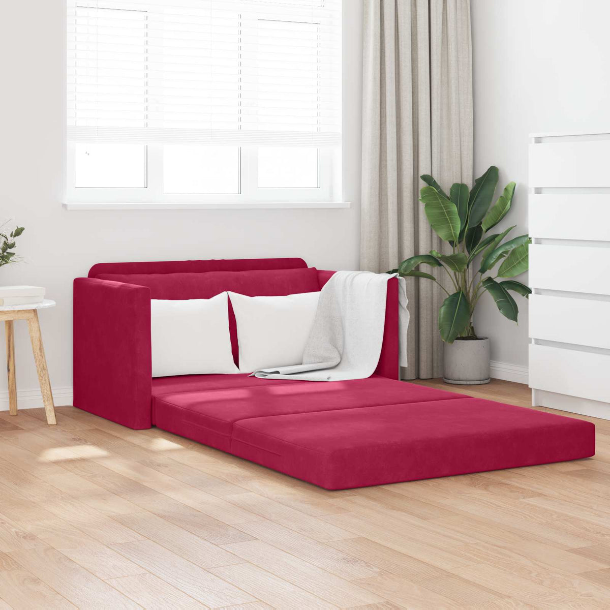 Soffsäng Vinröd 124 x 71 x 78 cm Sammet