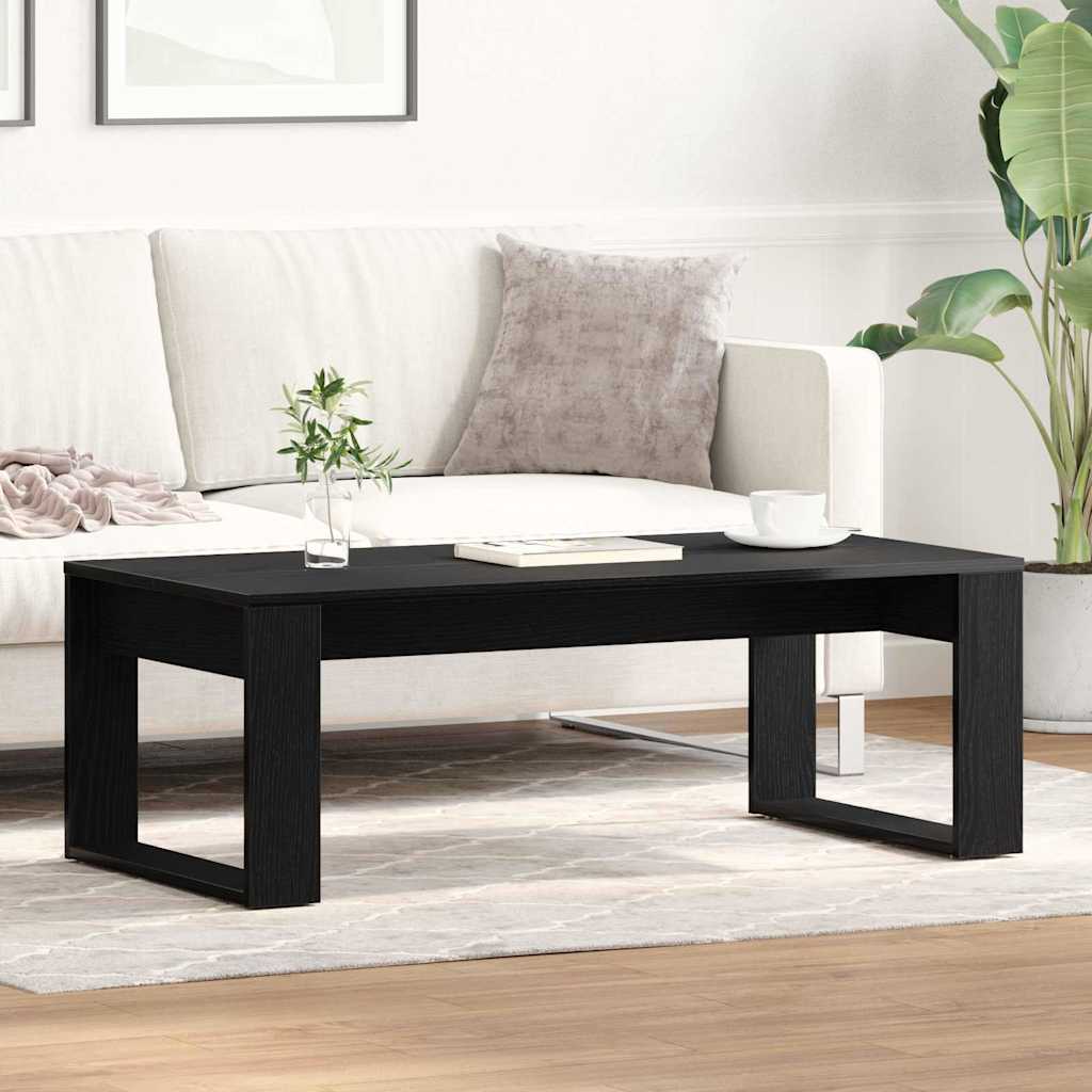 Kaffeebord Svart Ek 102 x 50 x 35 cm Konstruerat trä