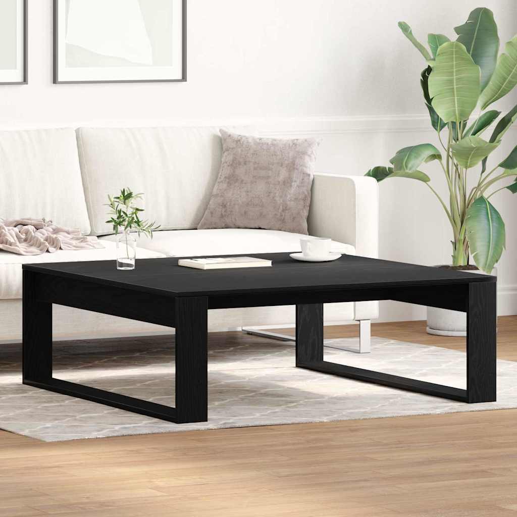 Kaffeebord Svart Ek 100 x 100 x 35 cm Konstruerat trä