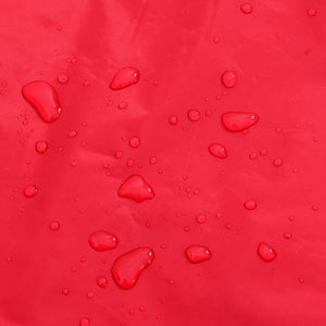 Regnrock för hundar med reflekterande remsor polyester röd L