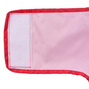 Regnrock för hundar med reflexer polyester röd XL