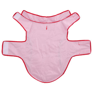 Regnrock för hundar med reflexer polyester röd 2XL