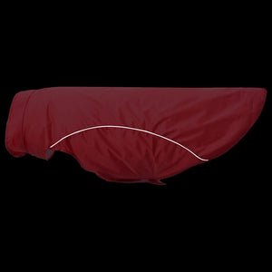 Regnrock för hundar med reflexer polyester röd 3XL