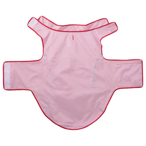 Regnrock för hundar med reflekterande remsor polyester röd 4XL