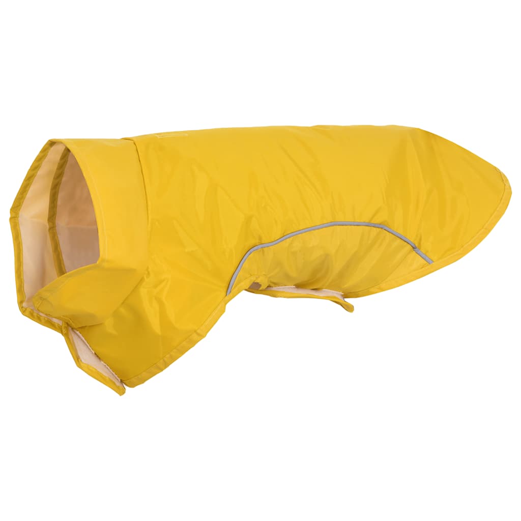 Regnrock för hundar med reflekterande remsor polyester gul xs