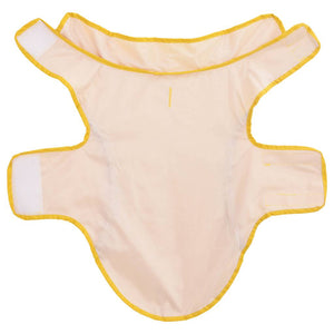 Regnrock för hundar med reflekterande remsor polyester gul xs