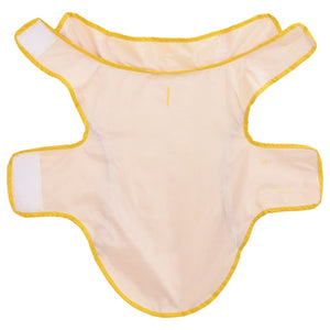 Regnrock för hundar med reflekterande remsor polyester gul s