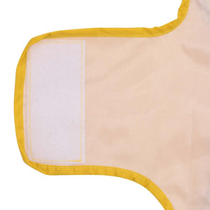 Regnrock för hundar med reflexer polyester gul m