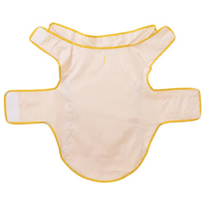 Regnrock för hundar med reflekterande remsor polyester gul XL