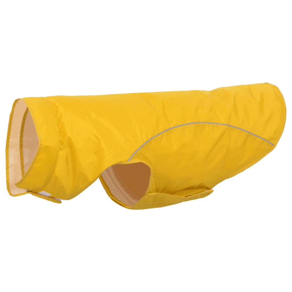 Regnrock för hundar med reflexer polyester gul 4XL