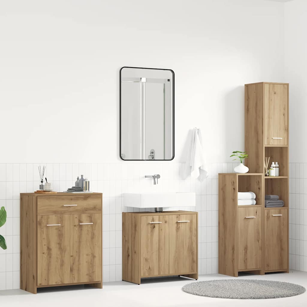 Badrumsmöbler set 4 delar artisan ek konstruerat trä