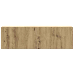 TV-skåp väggmonterat 2 delar artisan ek konstruerat trä