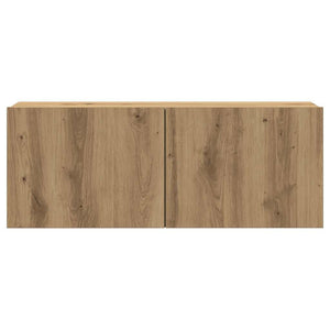 TV-skåp väggmonterat 7 delar artisan ek konstruerat trä