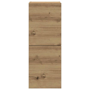 TV-skåp väggmonterat 4 delar artisan ek konstruerat trä