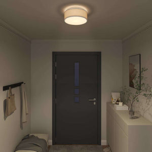 Taklampa med strålkastare Grå 30 x 30 x 13,5 cm tyg