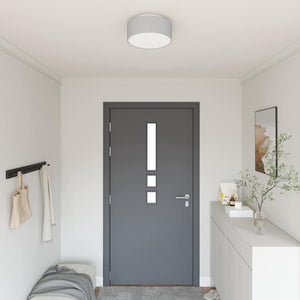 Taklampa med strålkastare Grå 30 x 30 x 13,5 cm tyg