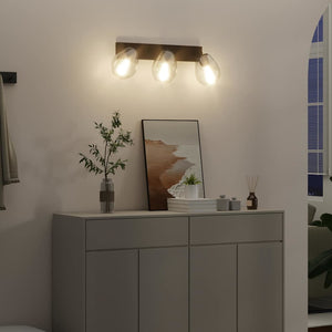 Takspotlight Svart 54 x 13 x 26 cm Glas och Metall