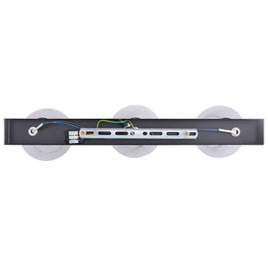 Takspotlight Svart 54 x 13 x 26 cm Glas och Metall