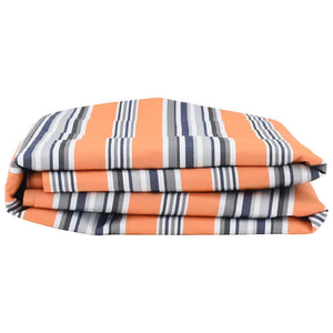 Markisbyte Blå och Orange 1000 x 160 cm Polyesterduk