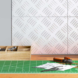 Trappsteg Rektangulär 4 pcs Silver 30 x 20 cm Aluminium