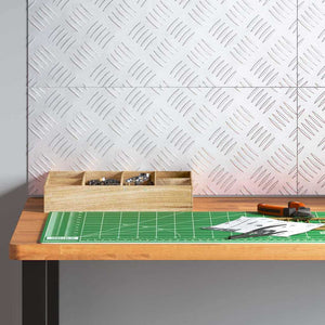 Trappsteg Rektangulär 4 pcs Silver 50 x 20 cm Aluminium