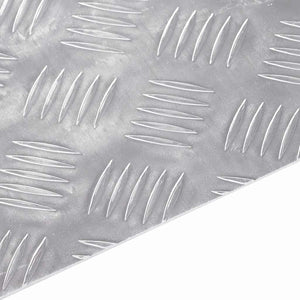 Trappsteg Rektangulär 4 pcs Silver 90 x 20 cm Aluminium