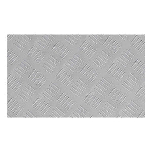 Trappsteg Rektangulär 4 pcs Silver 50 x 30 cm Aluminium